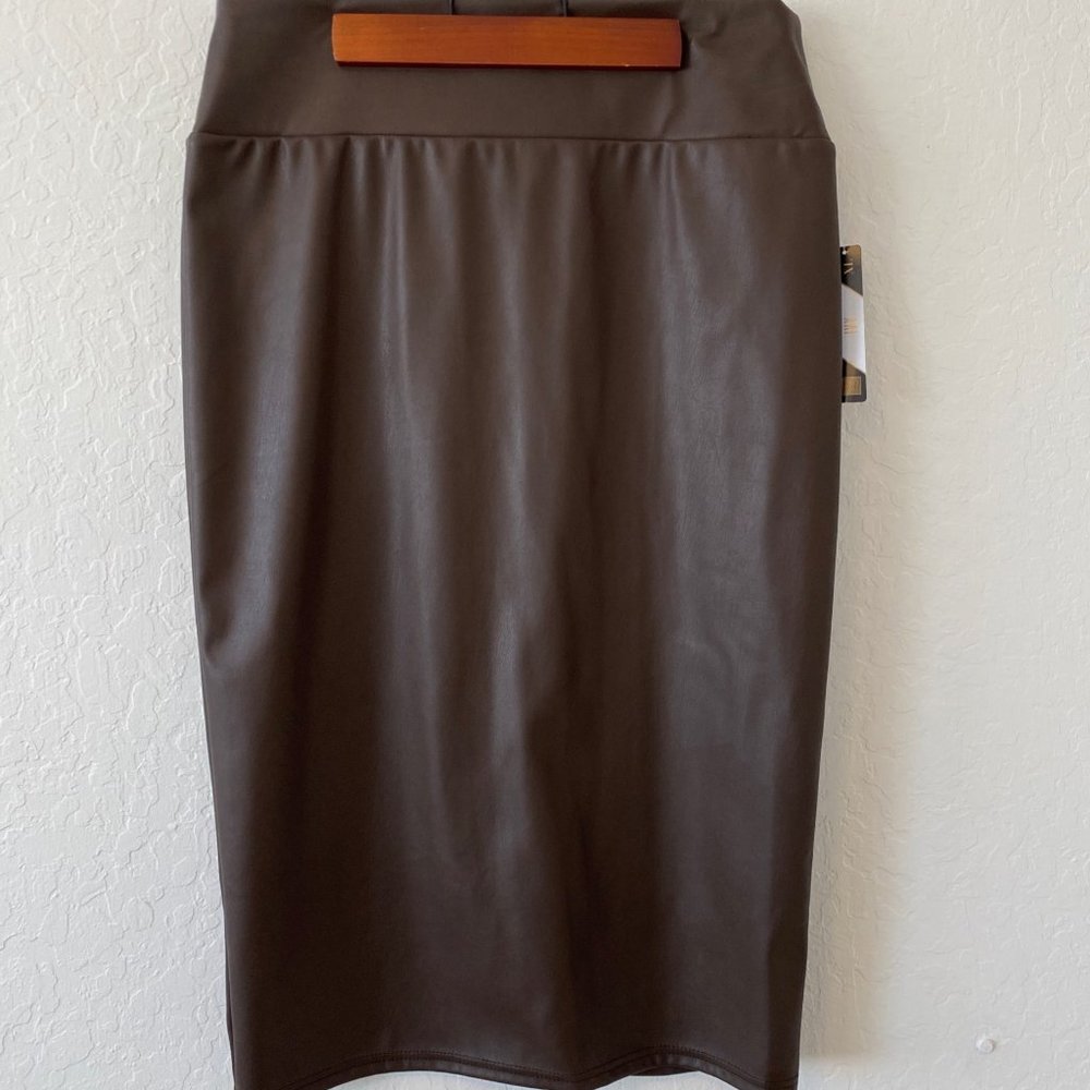 LuLaRoe Elegant Collection Brown Pencil Skirt XL